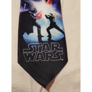 Star Wars Mens Tie 58" x 3" Novelty Movie Theme Polyester Necktie Geek Sci-Fi